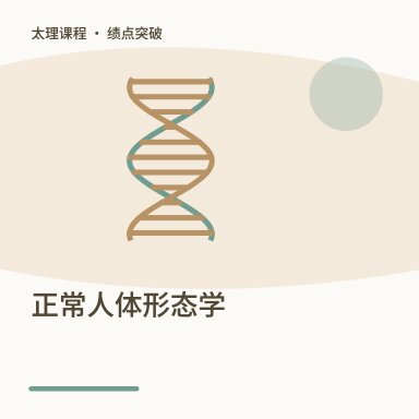 正常人体形态学·绩点突破配图