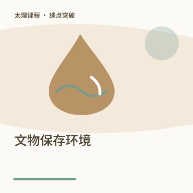 文物保存环境·绩点突破配图