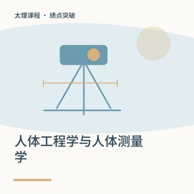 人体工程学与人体测量学·绩点突破配图